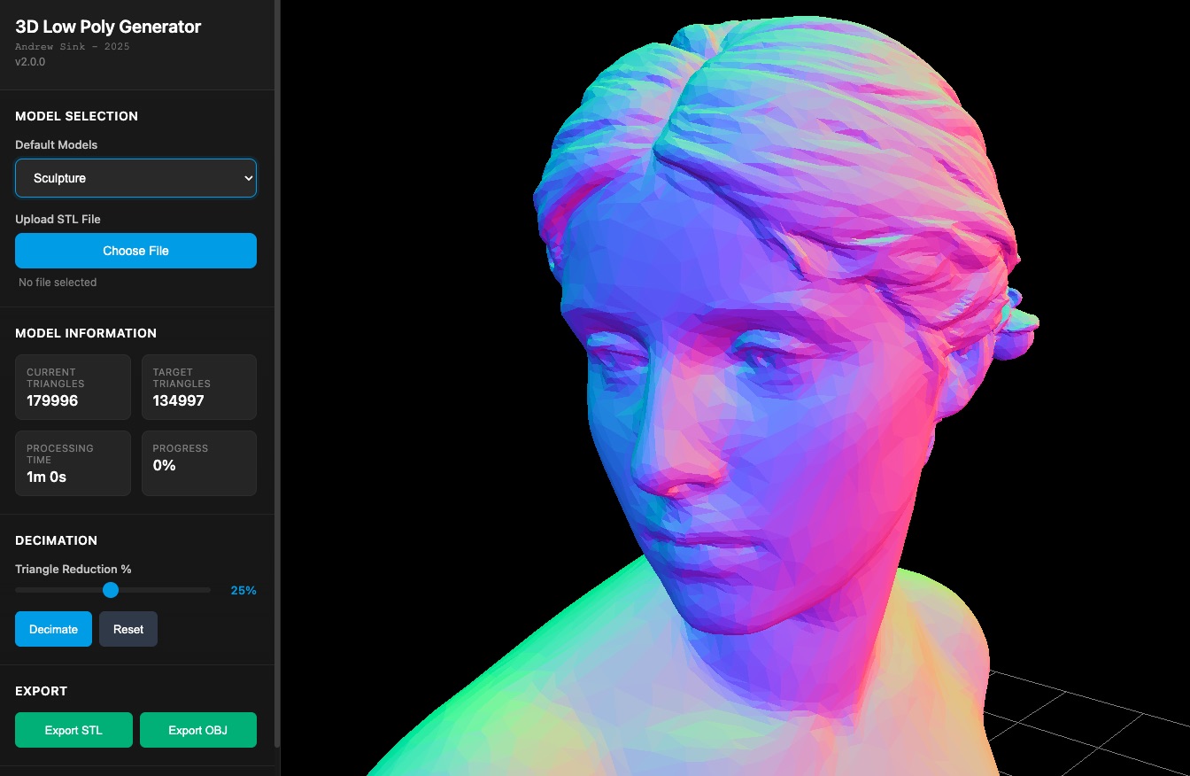 Original 3D model, high poly count
