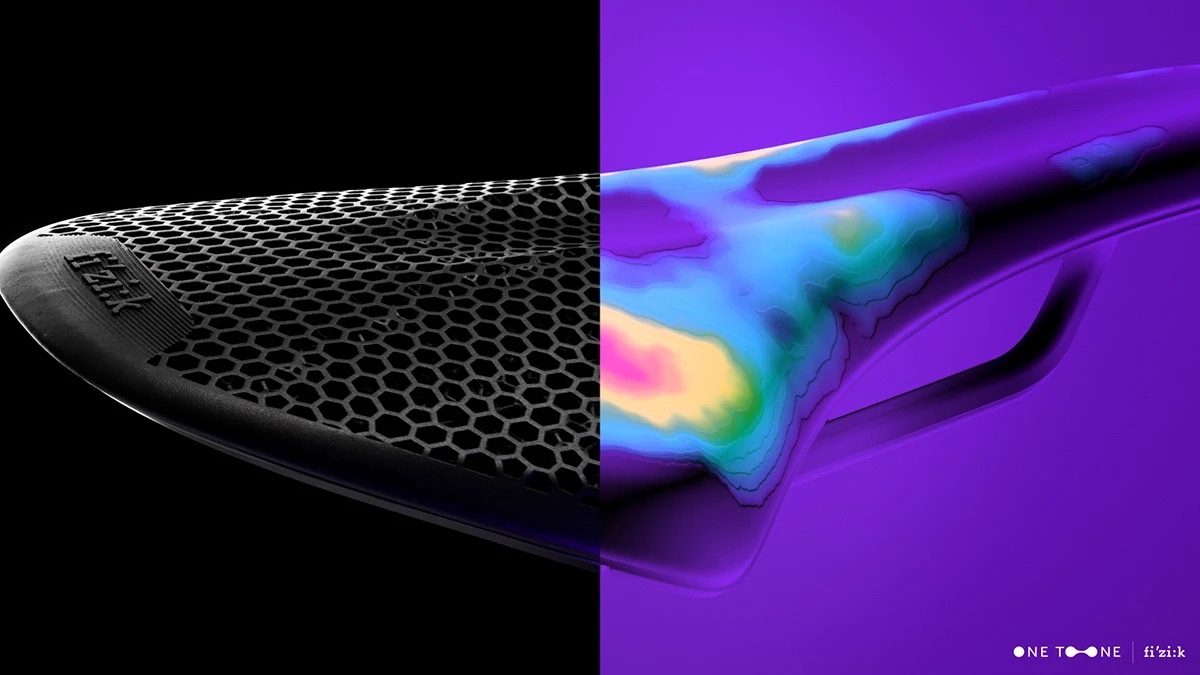 fizik One-to-One Custom 3D Printed Saddle