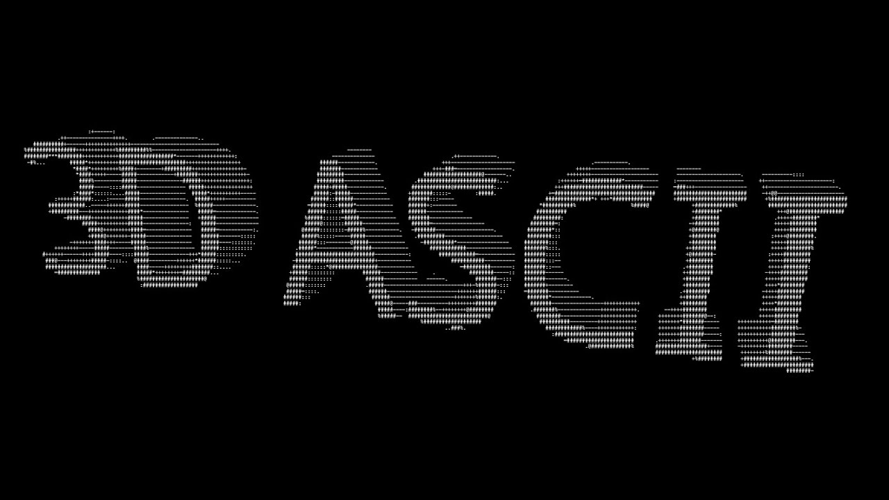ASCII art output generated from the 3D model