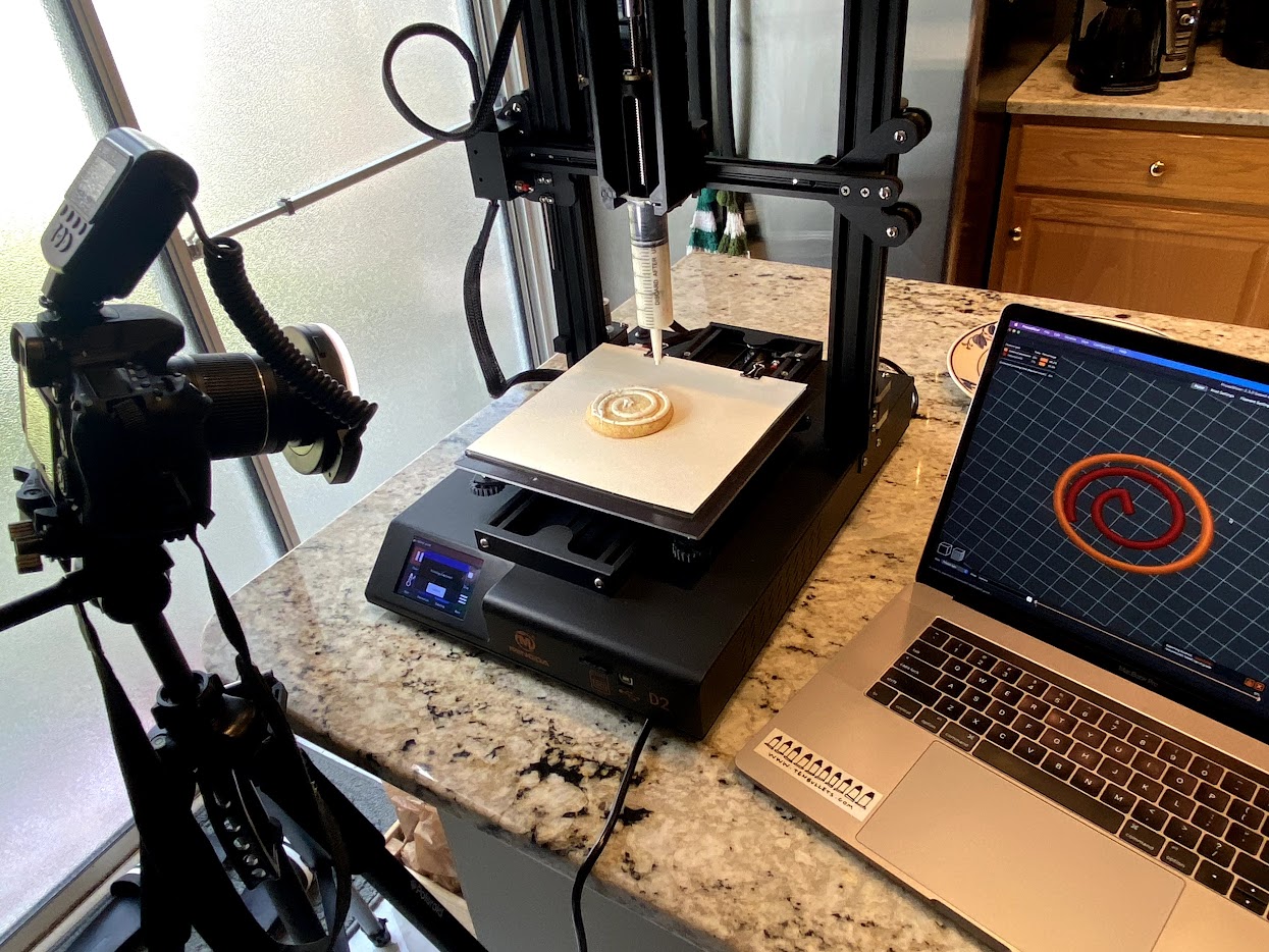 Syringe Extruder Mounted to 3D Printer